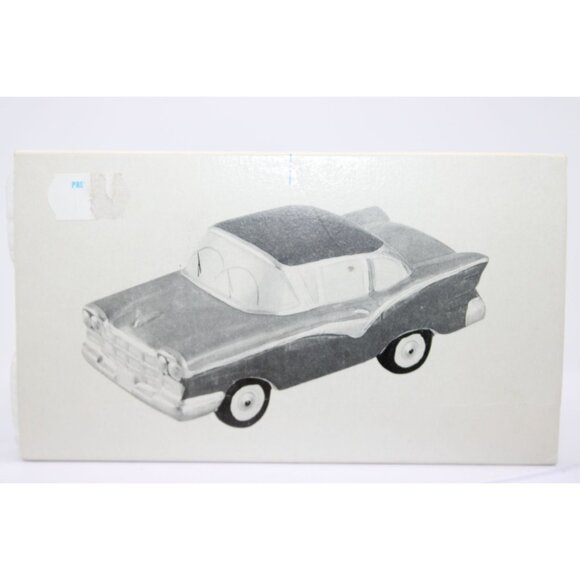 Dept 56 Snow Village - Classic Cars Two Tone Green Sedan - Picture 6 of 6